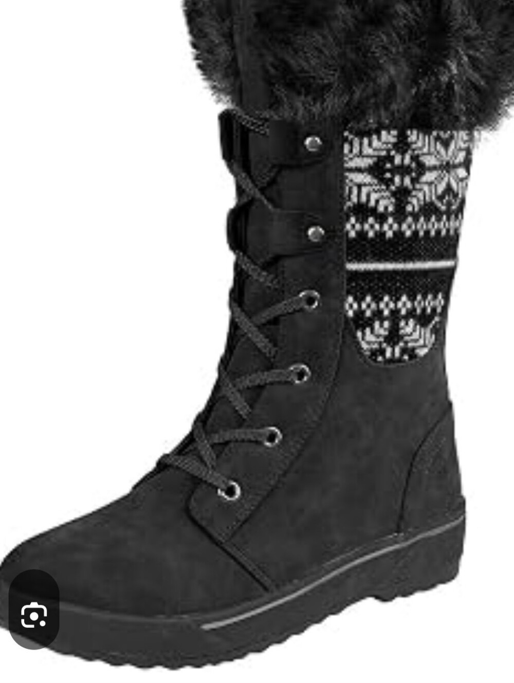 Celebrity Pink Glacier Snowflake Wintet Boot        Size 7W
